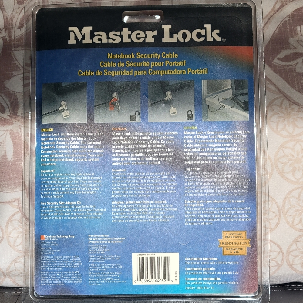 Master Lock Notebook Security Cable - Picture 2 of 2